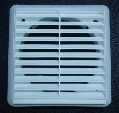 Square Plastic Xpelair Fixed Grill, Color : White