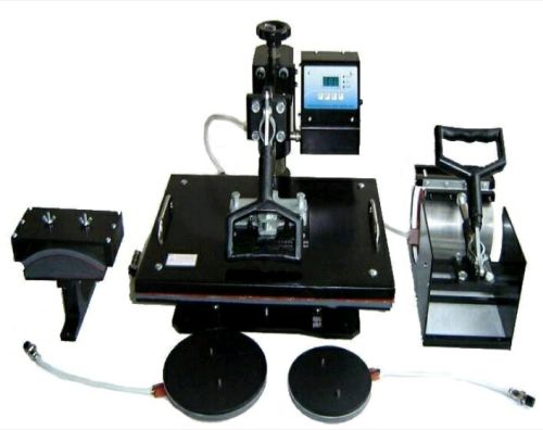 Steel Frame 5-in-1 Combo Heat Press Machine, Voltage : 110V / 220V