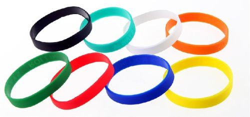 Rubber Wristbands, Color : Multi