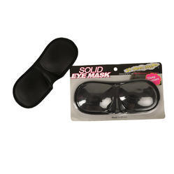 Nylon Solid Eye Mask, Color : Black