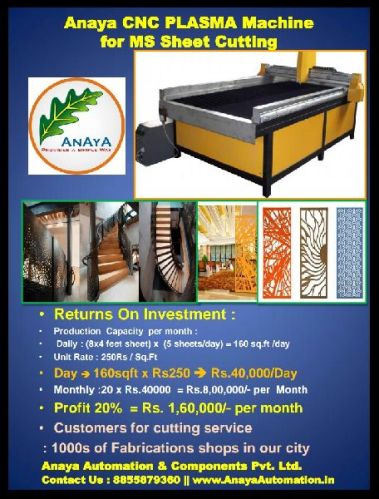 Cnc plasma cutting machine, Power Source : Electric