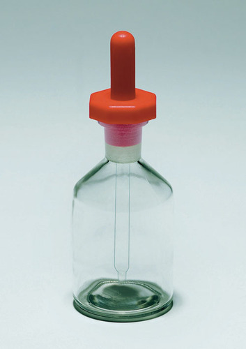 Oval Shape BOROCILICATE GLASS Dropping Bottle, For Pharmaceutical, Pattern : Plain