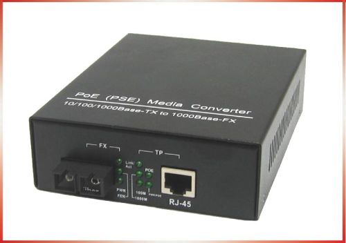 1 PoE + 1 Fixed FX Media Converter