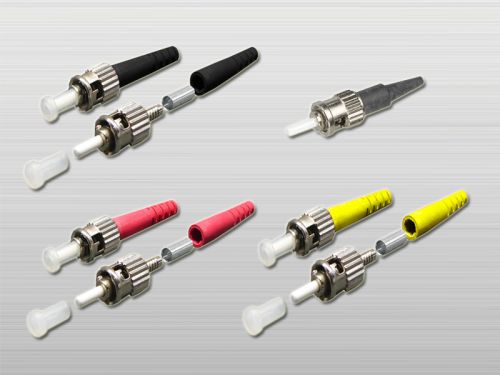 Single Mode St Connectors, Available Colors : Black, Red, Yellow