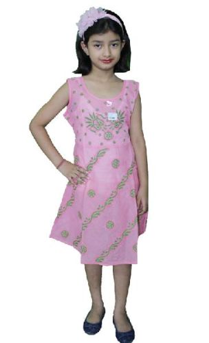 Printed Girls Frocks, Size : 38, 40, 42, 44, 46
