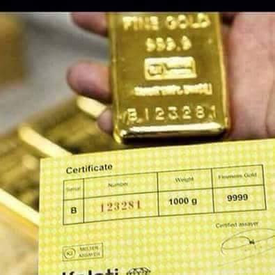 999.9% purity Gold Bars 24 Carats