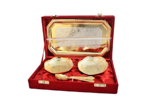 Brass Serving Bowl Set, Bowl Size : Multisizes