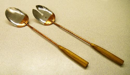 Polished Copper Spoons, For Home, Length : 5Inch, 6Inch, 7Inch, 8Inch