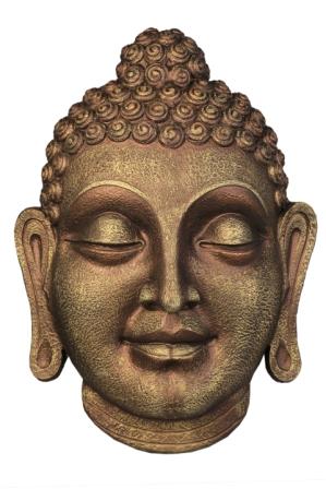 Craft Industries Resin Fiber Buddha Head (Wall Hanging)