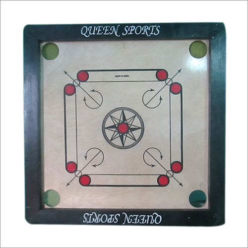 Wood Finished Hemlock Wood Carrom Board, For Playing, Pattern : Printed