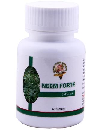 Neem Forte Capsules, Color : Green