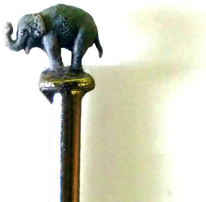 Elephant Circus Micro Statue - Pin Art - Rare Art