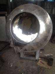 Steel Coating Pan, Color : Black, Grey, Light White, Silver