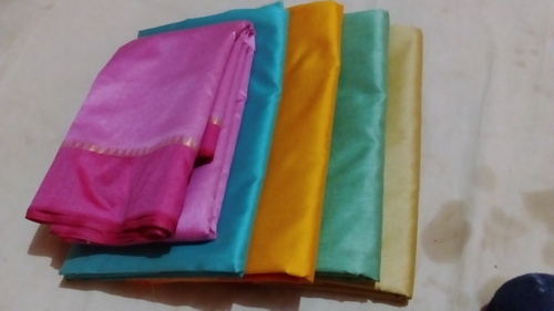 Plain Dupion Silk Sarees, Occasion : Casual Wear