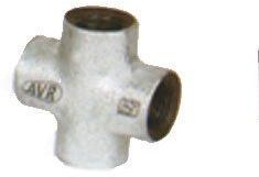 Malleable Galvanized Pipe Cross (1/2