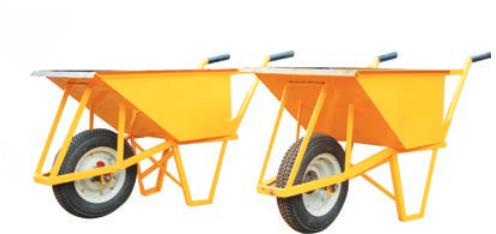 Steel Single Wheel Barrow, For Cleaning Purpose, Capacity : 100-200ltr