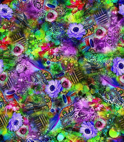 Plian Digital Printed Polyester Fabric, Width : 45