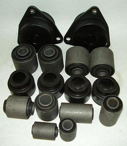 Rubber Bushes, Color : Black