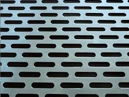 Rectangular Metal Perforated Sheets, For Industrial, Commercial, Color : Grey