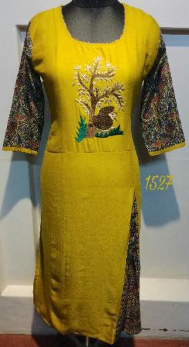 1527 Embroidered Kurtis