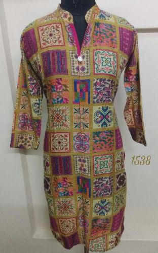 1538 Printed Kurtis