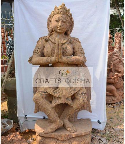 Sandstone Dancing Lady Sanding Statue, For Garden/Home Decoration