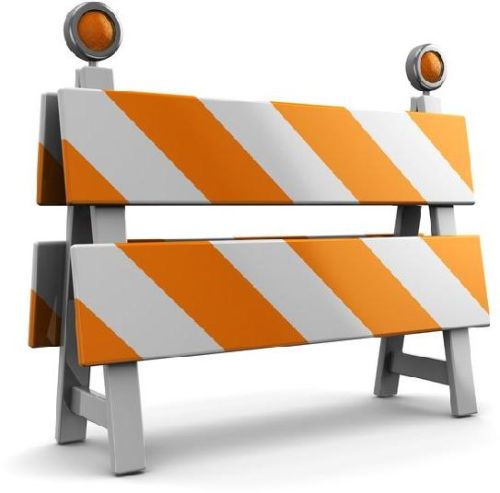 Plastic Under Construction Barrier