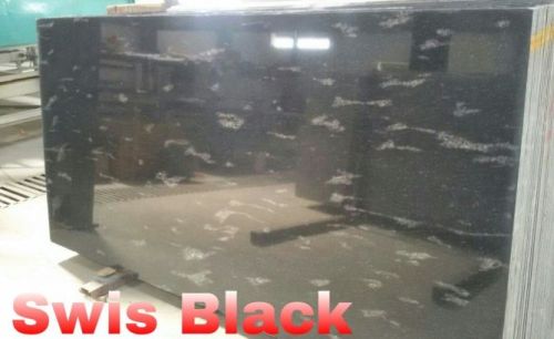 Swiss Black Granite Slabs