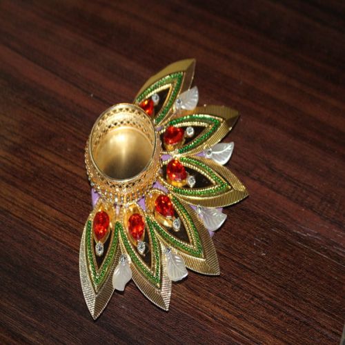 STEEL LEAFED SHAPE DIYA, For DECORATION