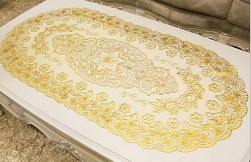 Pvc Oval Hollow Placemat 60cm*100cm, Brand Name : Wantu