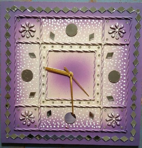 Wall Clocks - Hand Made Mud Work Design
