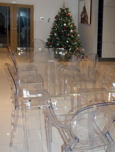 Acrylic Dining Table Set, For Home, Size : 24x24x24inch, 26x26x24inch