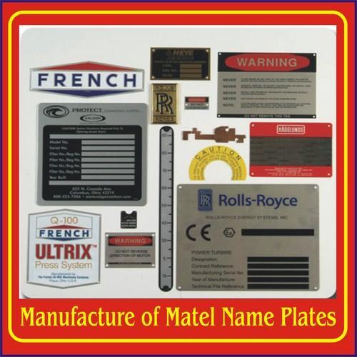 Stainless Steel Etching Nameplates