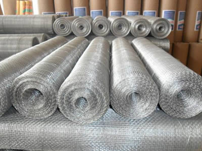 GI Galvanized Woven Wire Square Mesh for safety guards on machinery
