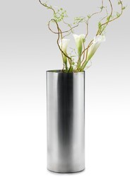 Stainless Steel Flower Vase, Size : 25cm(ht.)