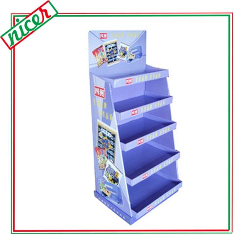 Corrugated cardboard Retail Display Rack customized