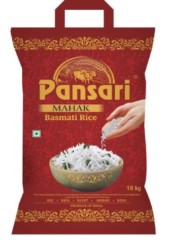 PANSARI MAHAK BASMATI RICE 10KG (PACK OF 4 Pcs)