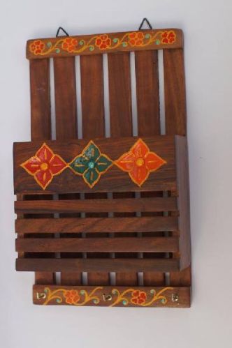 Wooden Key Holder, Color : Brown, Packaging Type : Box