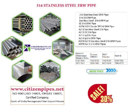 316 Stainless Steel ERW Pipe