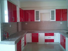 High Gloss Modular Kitchen