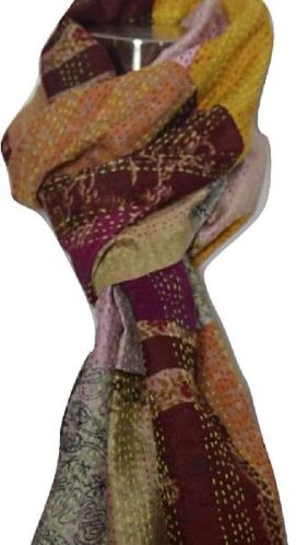 Kantha Silk Scarves