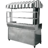 Stainless Steel Fast Food Counter, Color : Silver, Weight : 150 Lbs