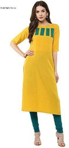 K-42 Mahi Yellow Kurti