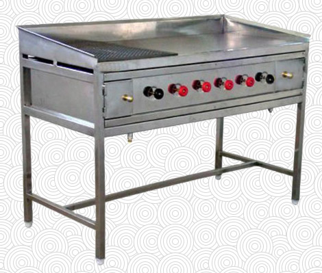 GAS HOT PLATE CUM GRIDDLE PLATE