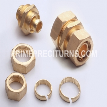 Brass Gas Connector & Coupling, Color : Golden