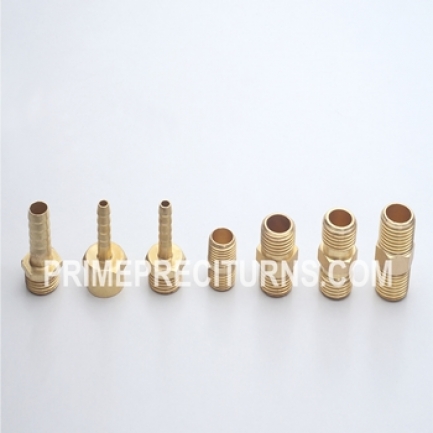 Round Coated Brass Hose Nipple