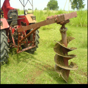 Tractor Operated Semi - Automatic Post Hole Diggers, For Agriculture
