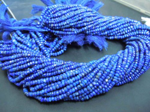 Lapis Lazuli Faceted Rondelle Beads