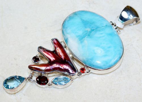 Sterling Silver Gemstone Pendant