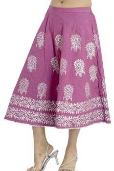 Plain Cotton Printed Skirts -22, Style : Mini